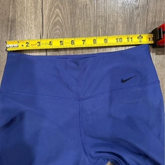 Nike Dri-Fit Ten Less Plastic Legend 2.0 Tight Poly Capri Leggings Blue Size S - Picture 6 of 12